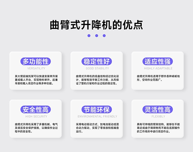 曲臂式升降機(jī)優(yōu)點(diǎn)